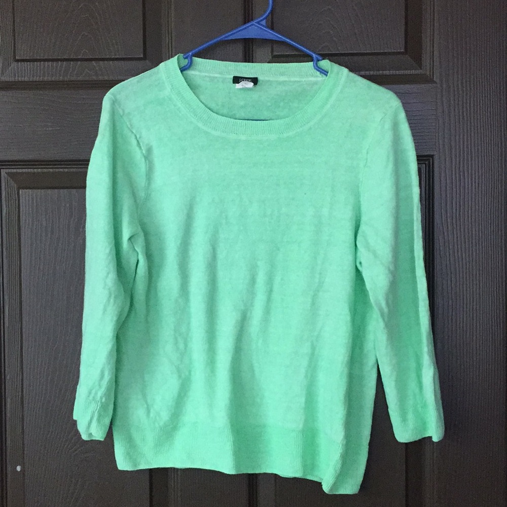j crew linen sweater